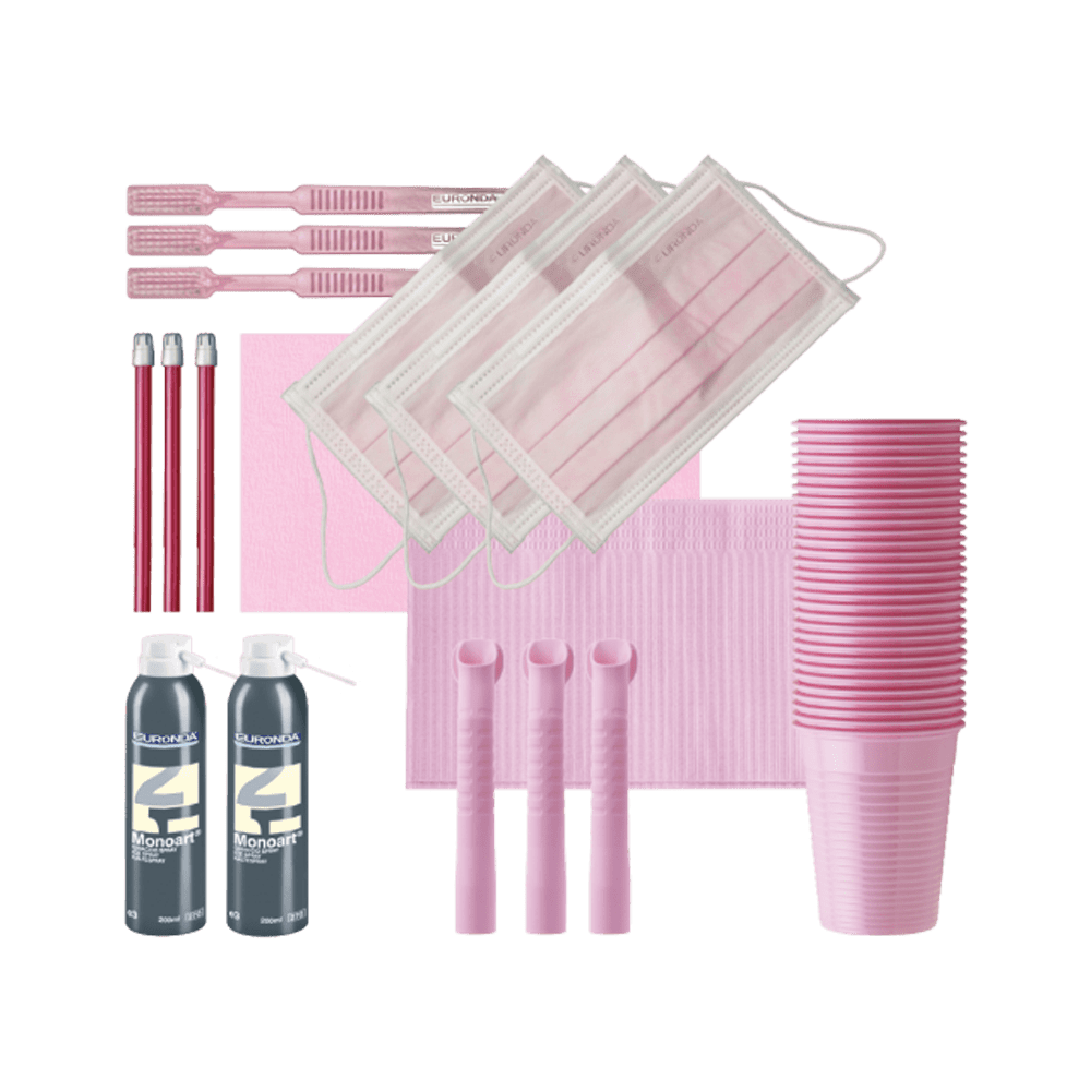 Euronda Monoart ColourLine Dentalpaket Rosa line