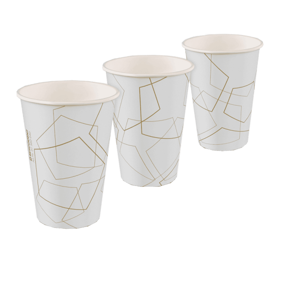 Beycodent Papier-Trinkbecher, gold