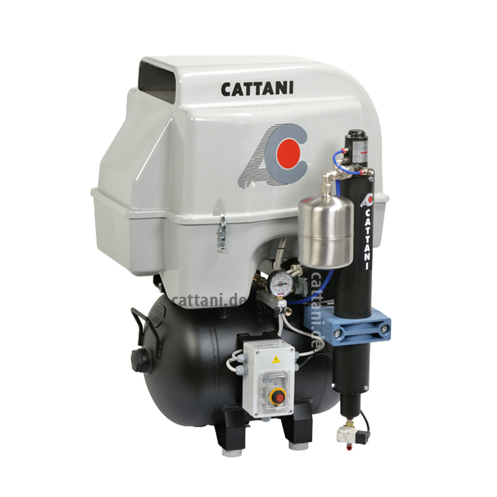 Cattani 3-Zylinder Kompressor CAD-CAM mit Schallschutz für Zahnärzte